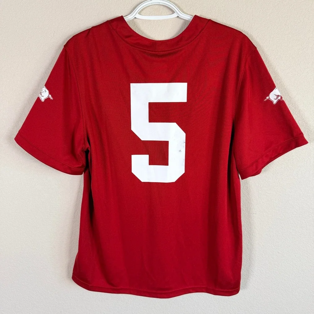 Nike Arkansas Razorbacks #5 Football Jersey Darren McFadden Youth L Red read